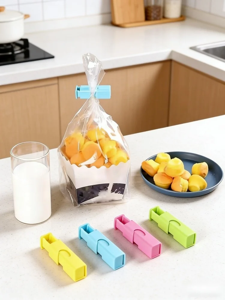 

Набор из 3 многоразовых зажимов для герметичной фиксации продуктов: для хлеба, закусок, кофе, хлопьев и других продуктов, сохраняющих свежесть