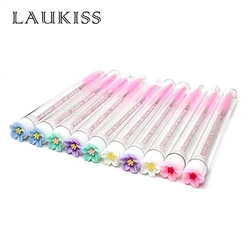 10/50pcs Eyelash Brush Tubes Reusable Mascara Wand Eyebrow Brush Tube Dust-Proof Mascara Sticks Applicators Makeup Brush LAUKISS