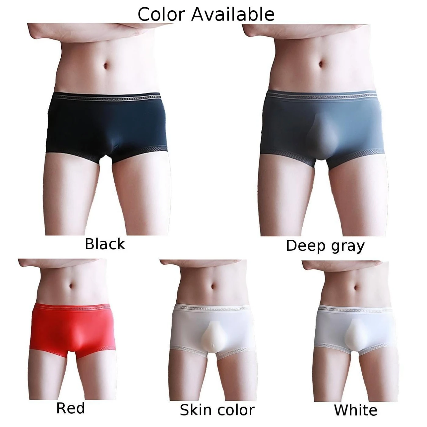 Sexy Men Mesh See-through Pouch Boxer slip intimo mutande traspiranti mutandine Ultra sottili Bikini Mansexy pantaloni leggeri