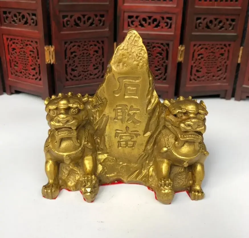 

Камень Taishan из чистой меди может использоваться в качестве украшения для развеивания злых духов