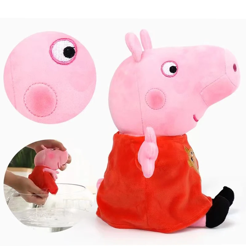 Peppa Pig Plush Toy George dinosaur pink Dad Mom 30cm animal Stuffed Soft family Doll decorate peluches girl Child Birthday Gift