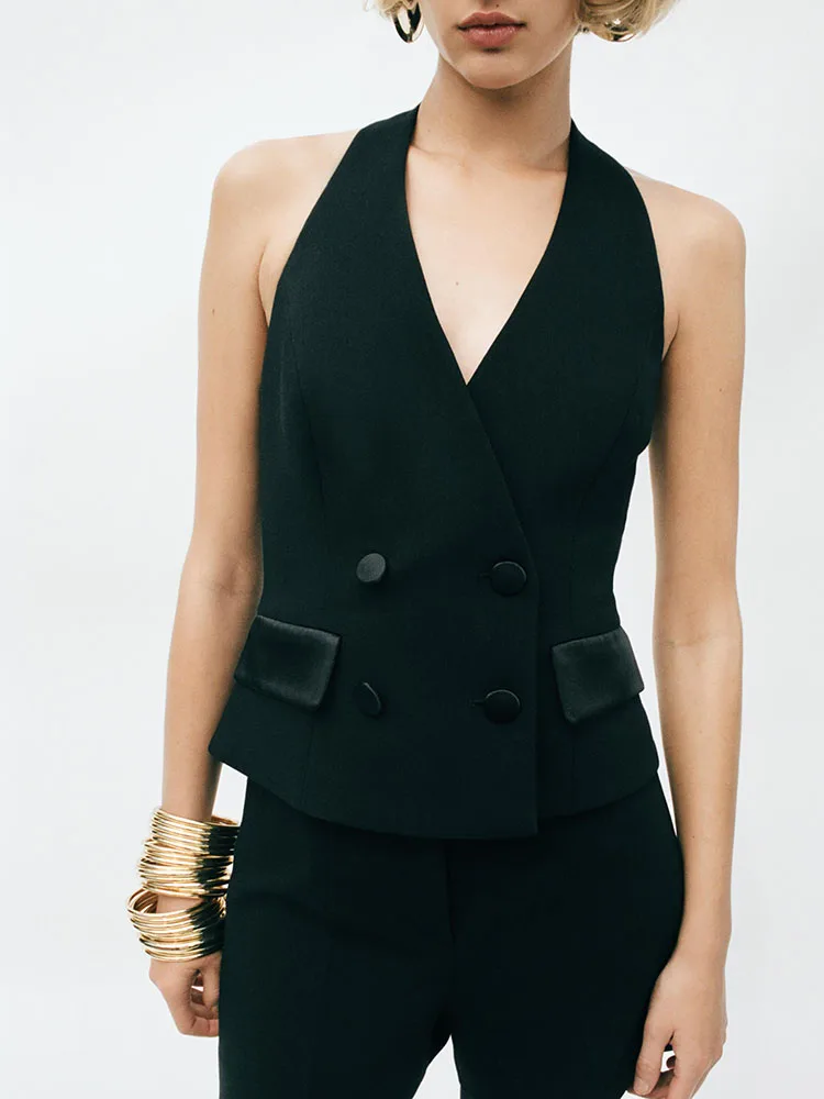 Sweet Ele V-ne Colletto appeso Bal Frac Gilet Nuovo costume da palcoscenico nazionale Faion Tang da donna invernale