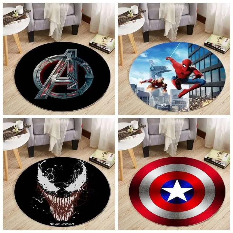 

Detective Marvel Avengers Super Hero Superman Carpet Iron Man Bedroom Bedside Lounge Rug Venom Floor Mat Home Decor