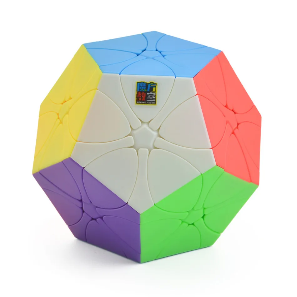 Moyu meilong convexo megaminx cubo 3x3 stickerless megaminxeds 12 disse megaminx cubo mágico brinquedo do enigma educacional