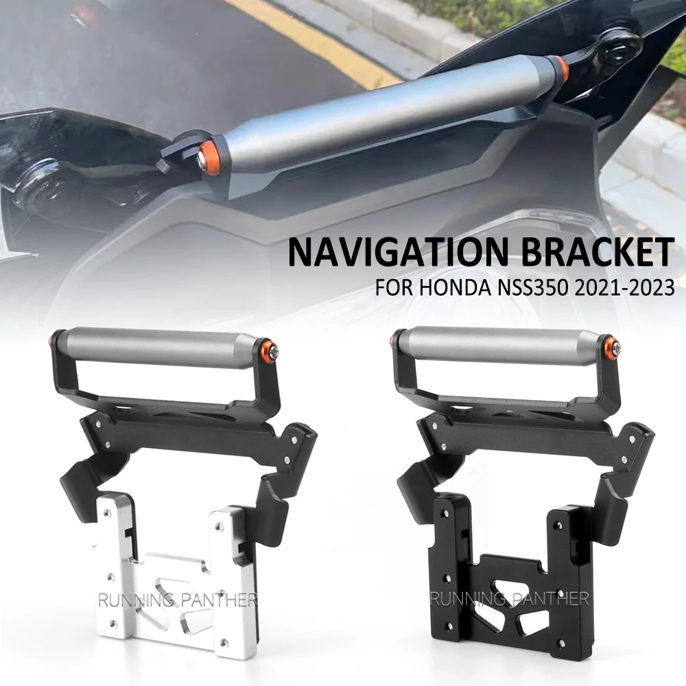 

Motorcycle GPS Phone USB & Wireless Charger Navigation Bracket Holder Mount Stand NEW For Honda NSS 350 NSS350 2021 2022 2023