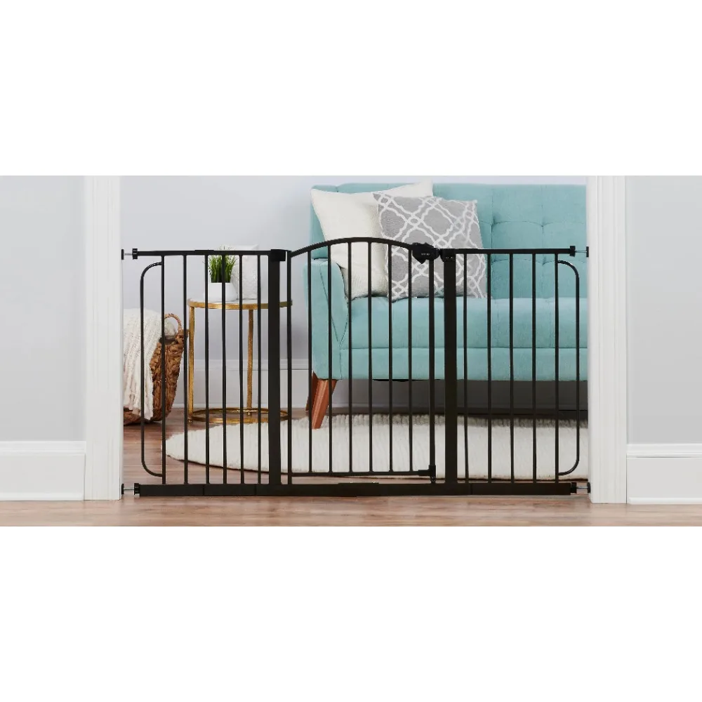 58" Extra Wide Arched Decor Baby Safety Gate, Extra Wide Gate