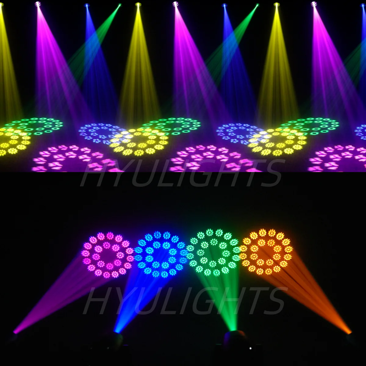 Mini LED 200W Moving Head Light Beam&Spot 24 Rotating Prisms 14 Gobos &11Color Wheel  DJ Stage Lighting