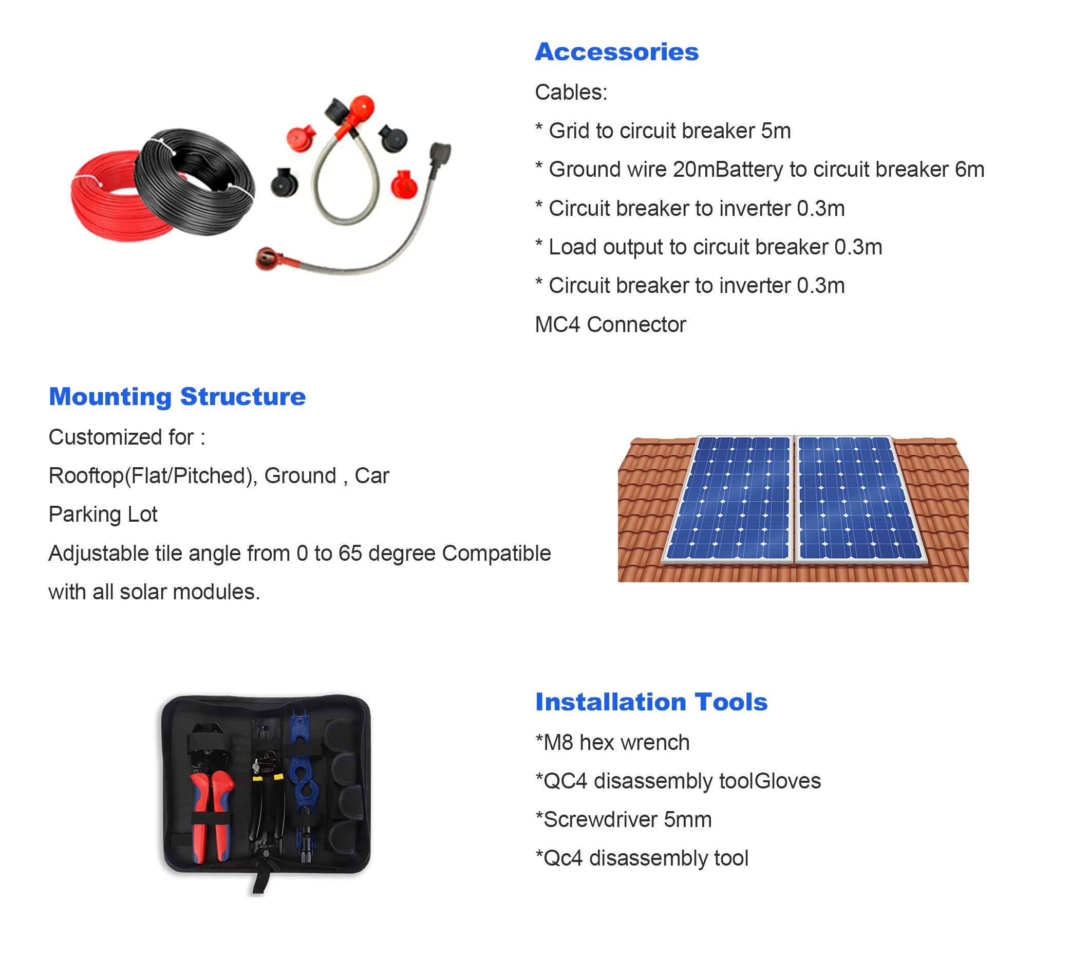 Rooftop solar power systems 3KW 5KW 10kw 20kw 30kw 40kw 50kw off grid solar power generator system for home