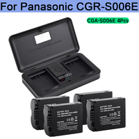 PALO 1200mAh CGA-S006 CGR-S006E Replacement Battery For Panasonic Lumix DMC-FZ7 FZ8 FZ18 FZ28 FZ30FZ35 FZ38 FZ50 GK with Charger