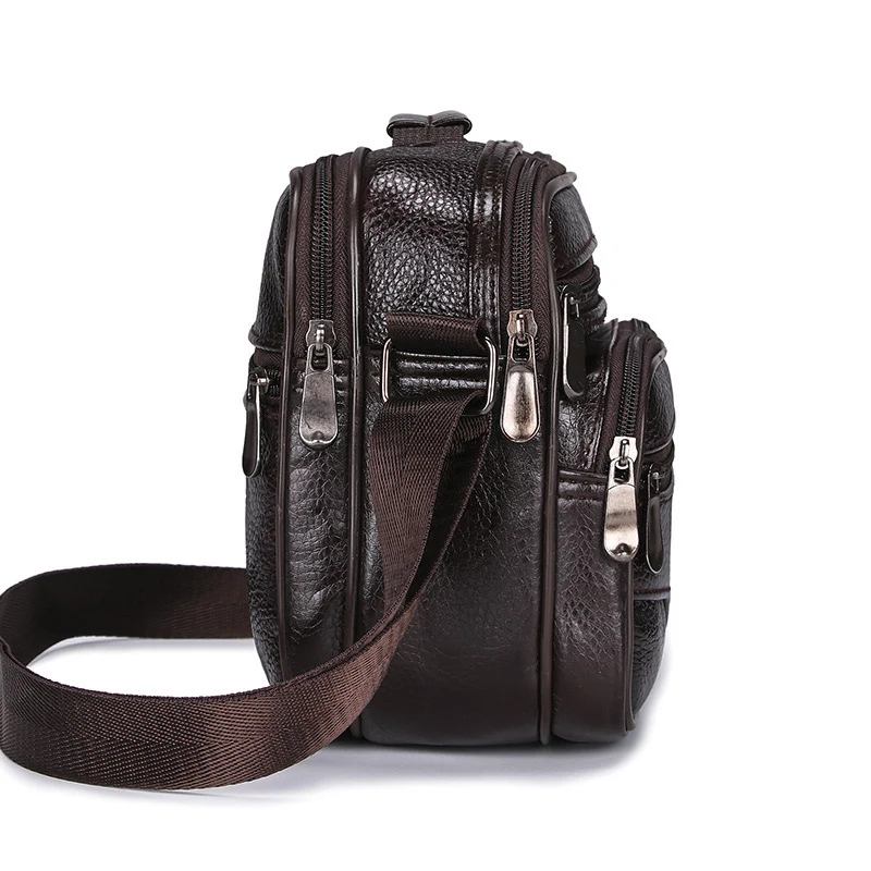 Men's Messenger Bags Hot PU Handbag Multi-functional Travel Casual Small Bags Outdoor Hiking Cycling Sport Cigarette Satchel