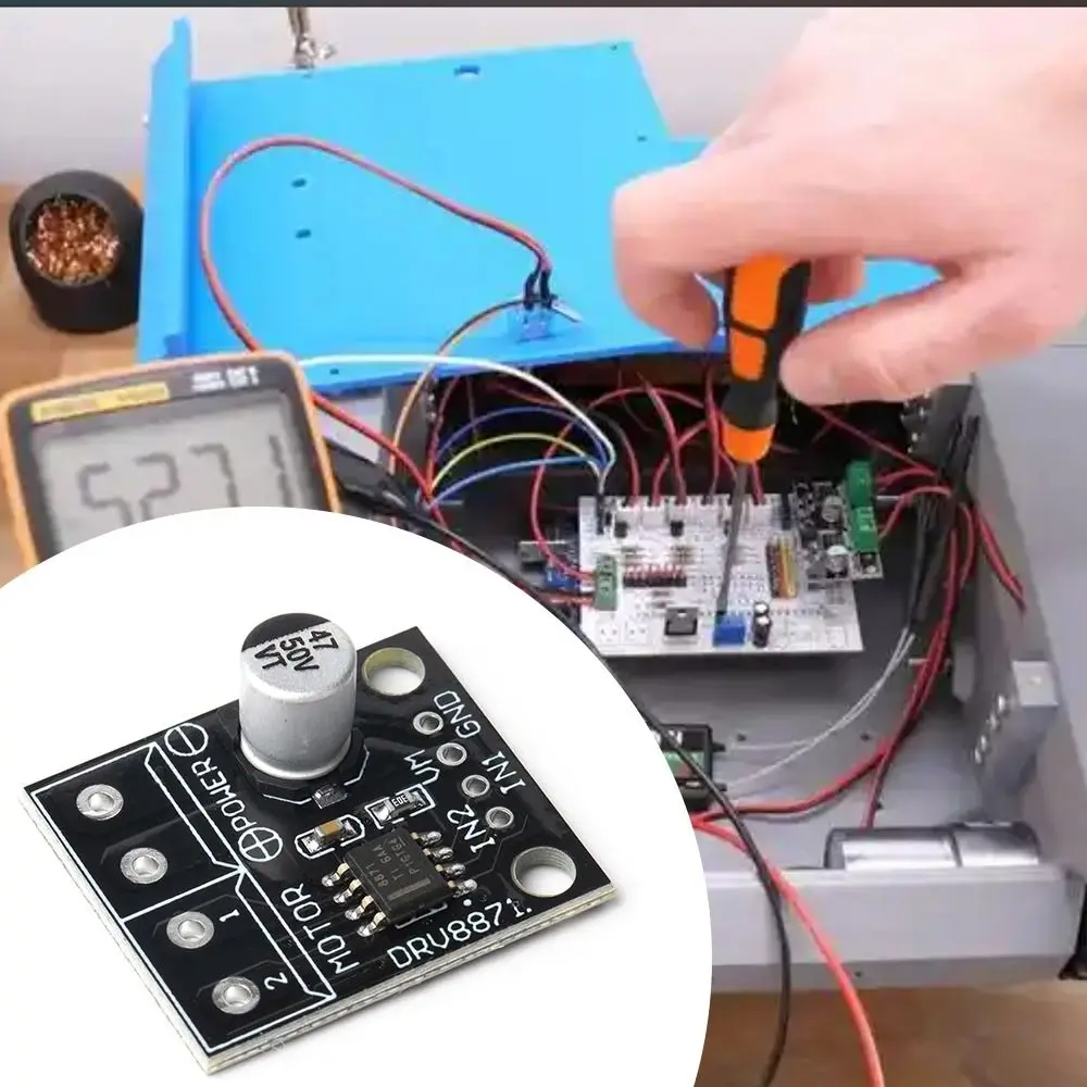 

Professional PWM Adjustment Motor Driver 3.6A Spare Parts DC Motor Driver DRV8871 Electrical Motor Controls Electronic