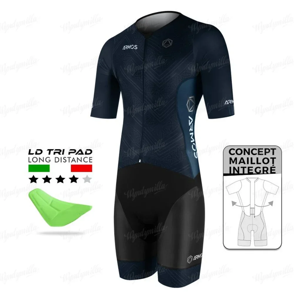 Sila Mens Cycling Skinsuit Mtb Bike Speed Running Tri Suit Triathlon Short Sleeve Jumpsuit Summer Ciclismo Inline Skating Suit