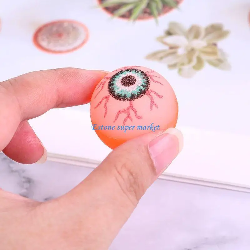 

090B 10pcs Eye Ball Glowing for Doll Bouncy Eyeball Horror Scary Halloween Cosplay Pr