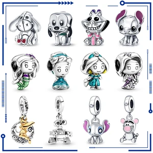 Disney-925 Silber erklärt Pandora-Armband, Haustiere, Prinzessin-Serie, Talão-Anhänger, Geschenkschmuck, Frauen, Marke, Anfälle, Hot Sale 10 Hauptzellenverkäufe bei Promotion - №3