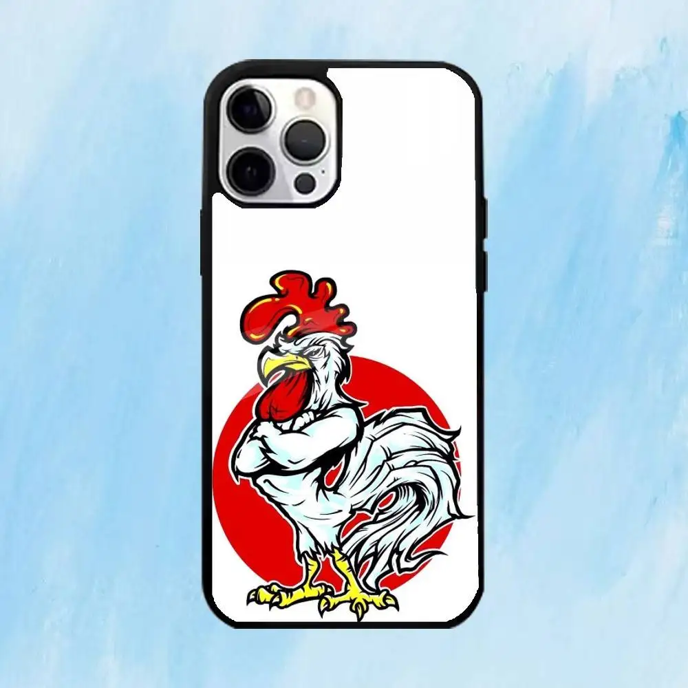 حافظة هاتف Q-quirky R-rooster لهاتف iPhone17,16,15,14,13,12,11 Plus، Pro Max Magnetic للشحن اللاسلكي Magsafe #5