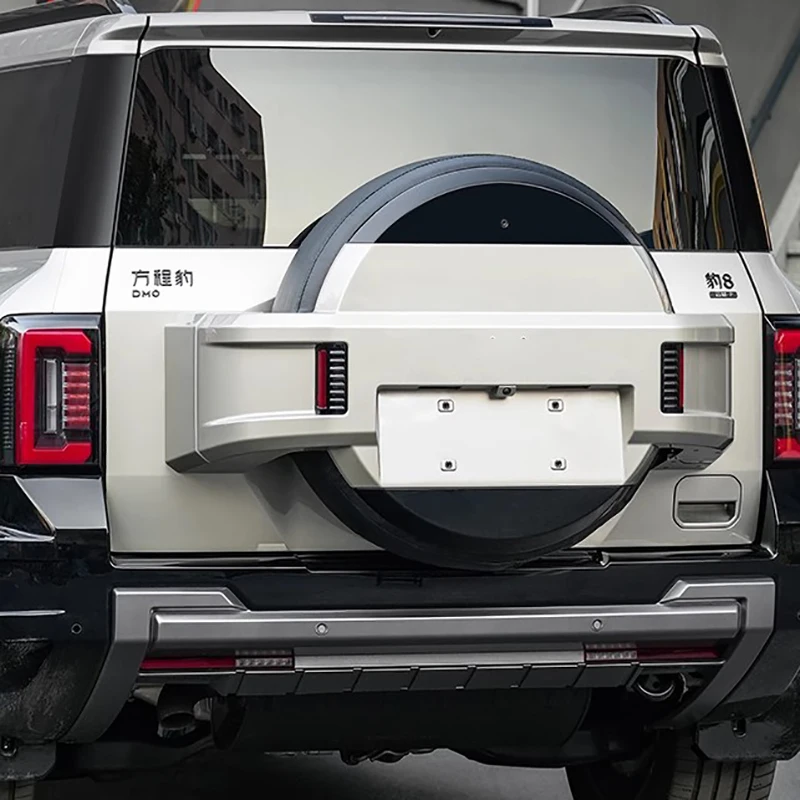 Автомобильный чехол для запасного колеса, задняя дверь, задний подвесной защитный чехол для шин, обновленные детали для BYD Leopard 8 2024 2025, модифицированные аксессуары
