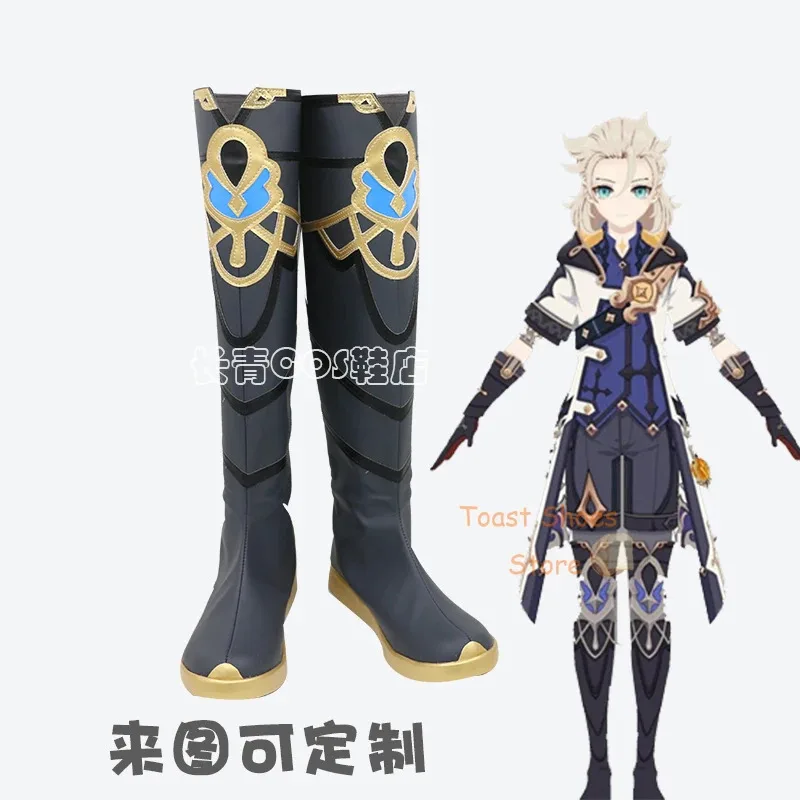 albedo-genshinimpact-cosplay-bande-dessinee-anime-jeu-pour-con-halloween-fete-cosplay-costume-accessoire-chaussures
