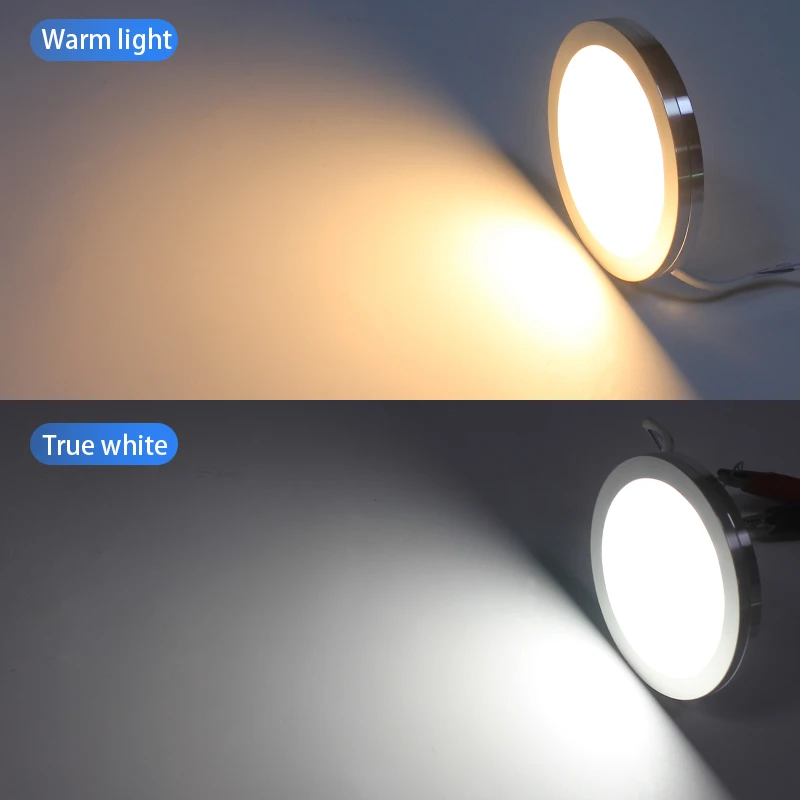 الملحقات DC12V 5 واط مقاوم للماء سبائك الألومنيوم صمام ثنائي باعث للضوء ضوء سقف خزانة RV