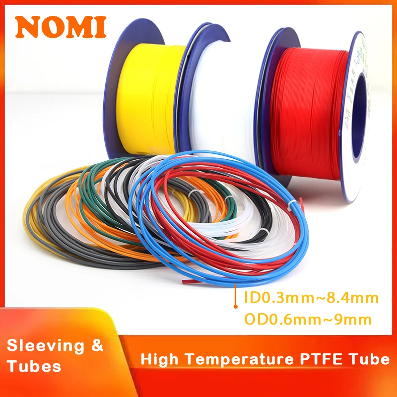 

Трубка из ПТФЭ ID 0,3 мм ~ 8,4 мм F46 FEP Изолированная капиллярная теплозащита Передача Жесткая труба Высокая температура Коррозионная стойкость