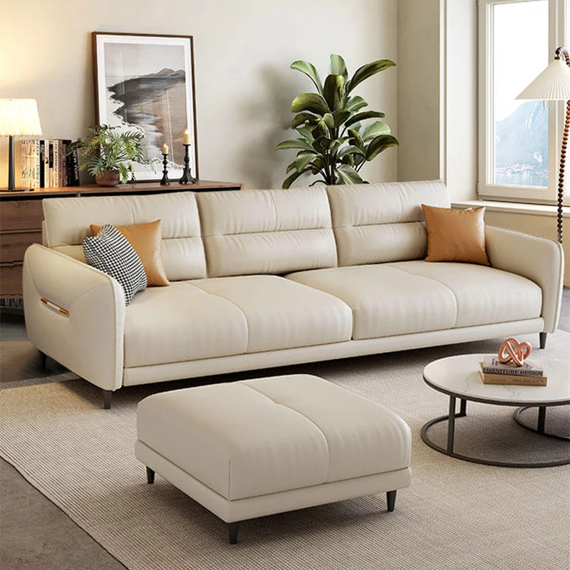 #Simple Modern 2024 Technology Fabric Sofa Set Furniture Living Room Nordic Type Light Luxury 1+2+3 Seater Sectional Sofa