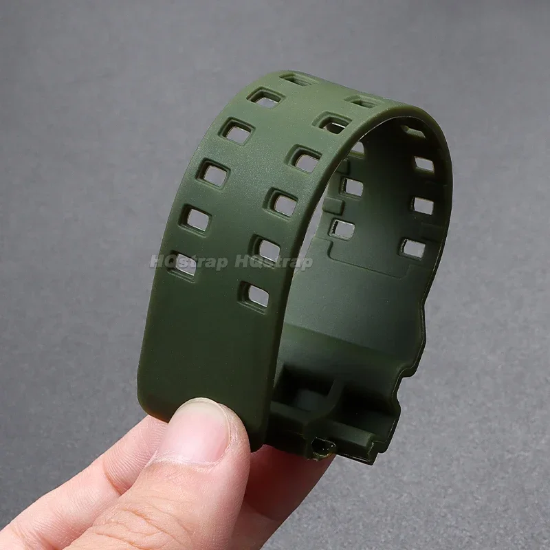 Correa de silicona de 16mm para Casio GA-110 GA-400 GD-100 GAW100 GW-8900Series correa de reloj Universal impermeable de goma suave