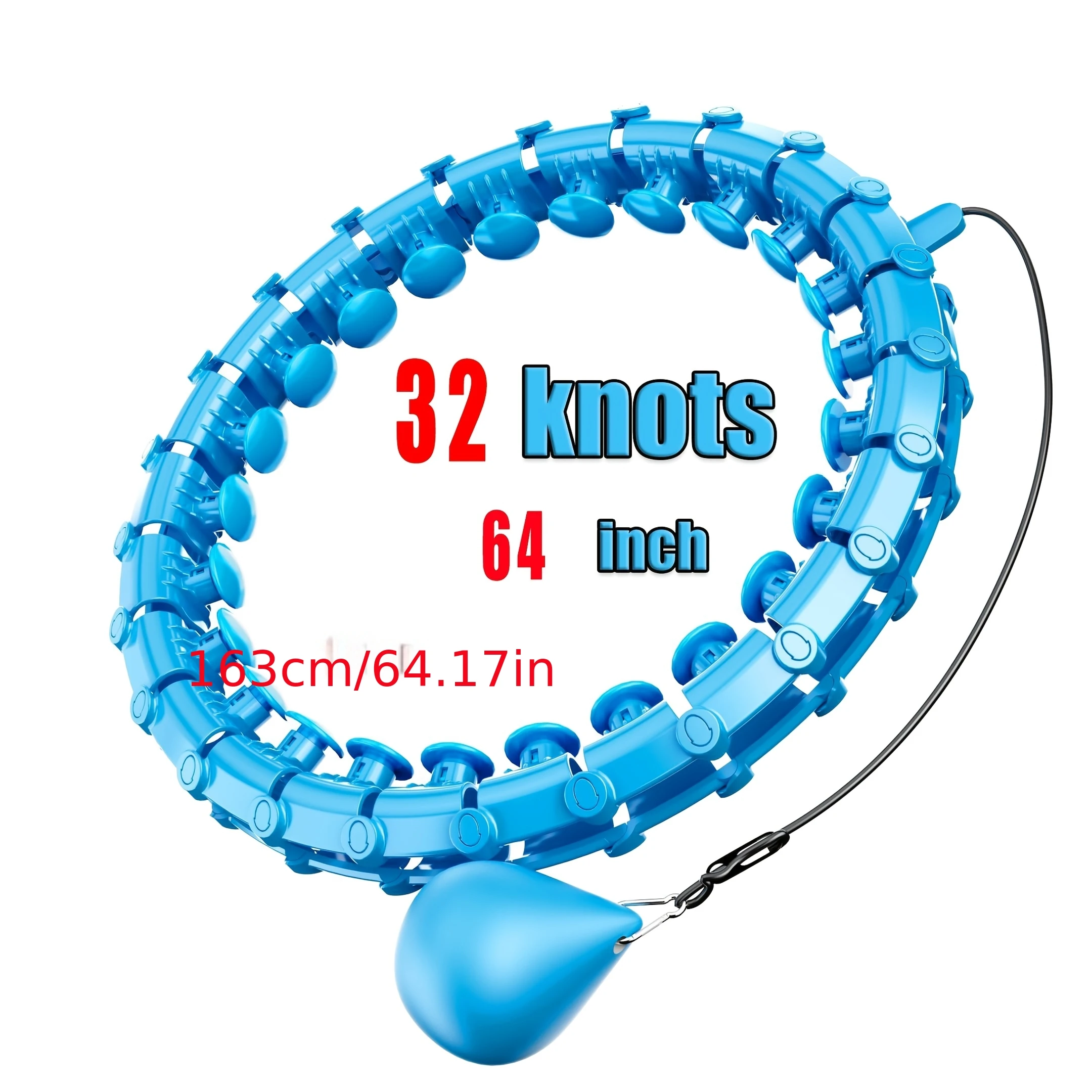 موديل جديد 2025 بحلقة لا نهائية مقاس 63 بوصة/160 سم، مناسبة لفقدان الوزن للبالغين، مقاس كبير جدًا، مع سلاسل قابلة للفصل 30-32 و