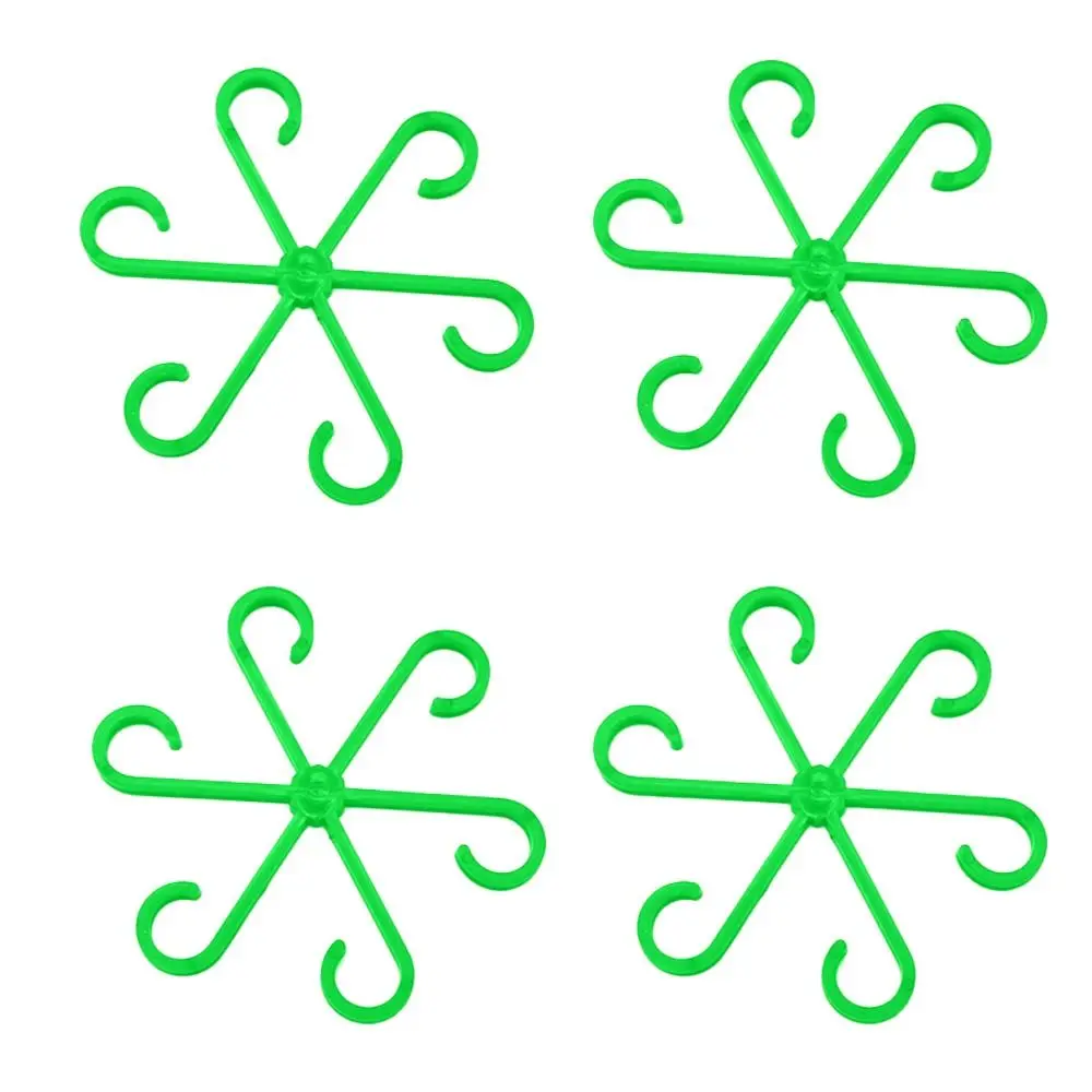 4PCS Reusable Plant Stem Folding Frame Support Branches No Stake Trellis Plant Stem Support Stem Organizer Garden Tools
