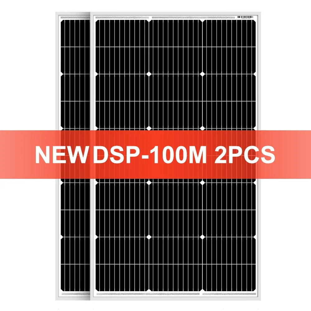 DOKIO 18V 100W stijf zonnepaneel China 18V monokristallijn silicium waterdicht zonnepaneel opladen 12V # DSP-100M Kamperen/Thuis/RV