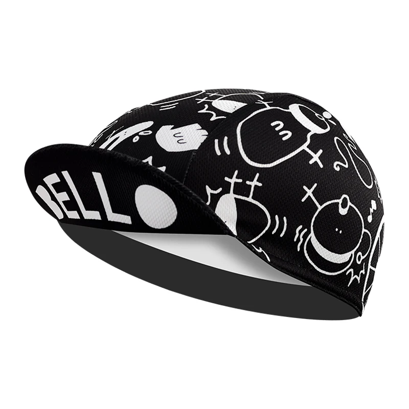 

New black cycling cap with sweat-resistant classics and street neutral style