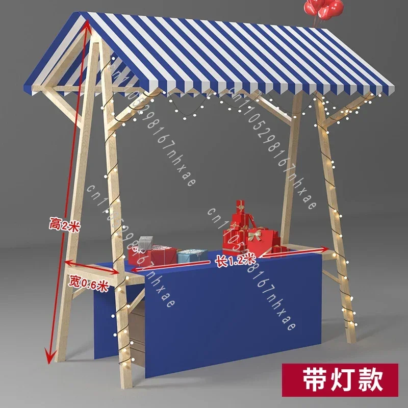 Folding Night Market Stall Market Display Stand Market Stall Wooden Activity Scaffolding Shopping Mall Truck Snack Float