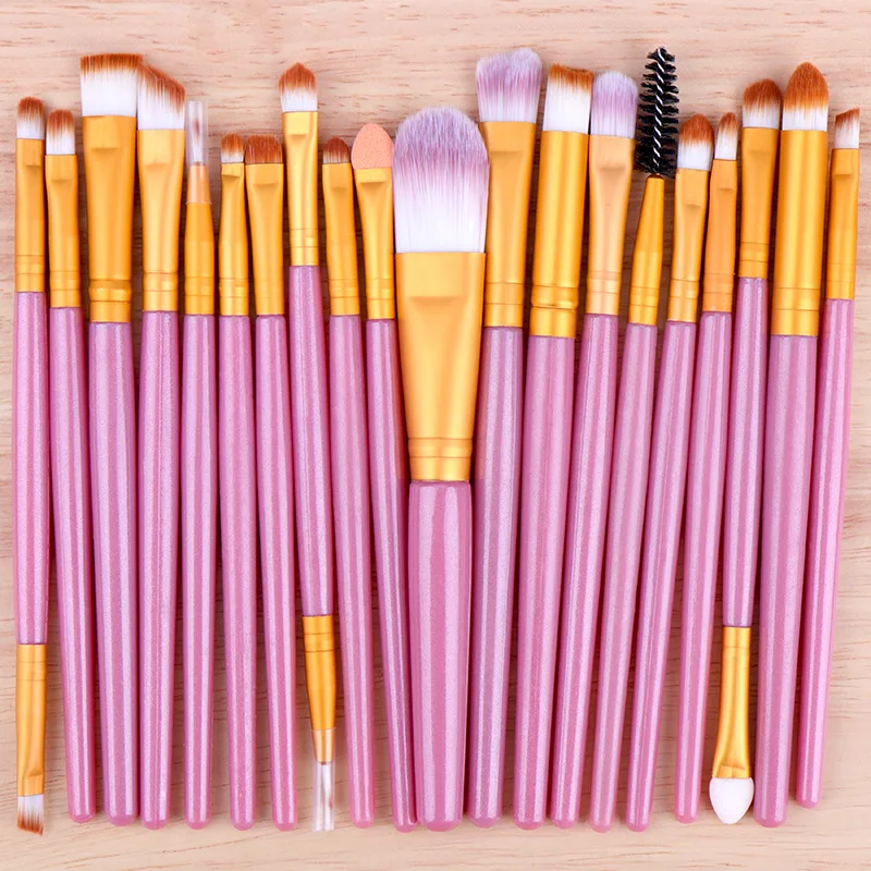 20 Pieces Makeup Brush Set Professional Eye Shadow Brushes Cosmetic Tools Kit for Eye Makeup