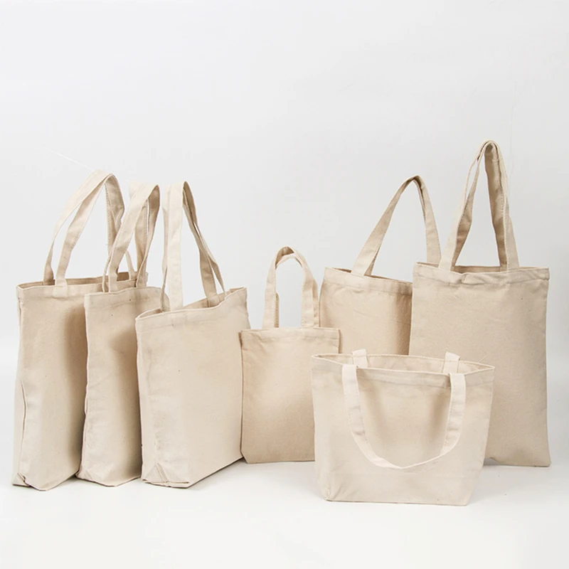 Top Quality Blank Canvas Cotton Tote Shopping Bag Plain Organic Cotton Canvas Tote Bag With Logo Canvas Tote Bag Cute Tote Bag