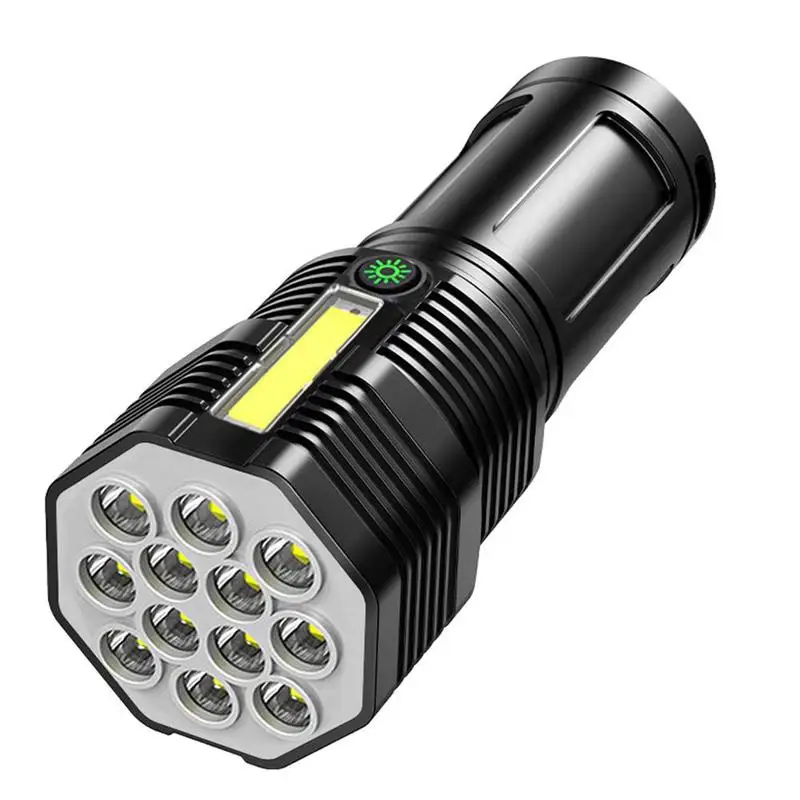 

12 LED Ultrabright Outdoor Home Portable LED Flashlight USB Charging Waterproof Tactical Torch Emergency Bright Work Lamp Lights