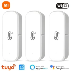 Xiaomi Tuya WIFI Smart Temperature And Humidity Sensor Battery Powered Smart Home Security Work With Alexa Google Home Control