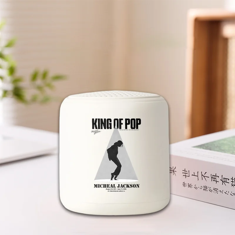 Vintage Michael Jackson Graphic Bluetooth Speaker Fashion Printed Mini Portable Wireless Powerful Speakers Sound Box Audio Gifts view 3
