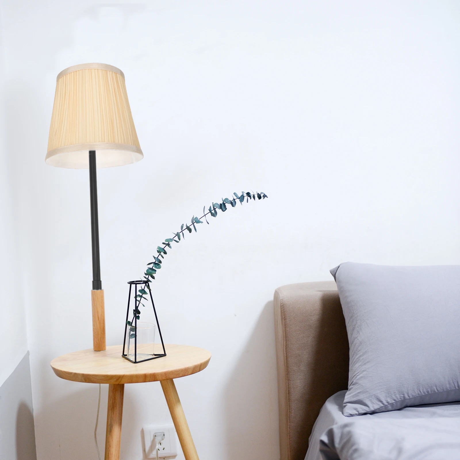 

Telescopic Iron Pole for Table Lamp 30 60cm Adjustable Desk Light Stem Black Floor Lamp Extension Accessories Premium Sturdy