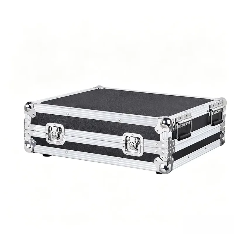 19 Inch Rack Mount Chassis Case for Power Amplifier Mixer Audio Equipment Professional Studio Gear Storage Box Black Metal