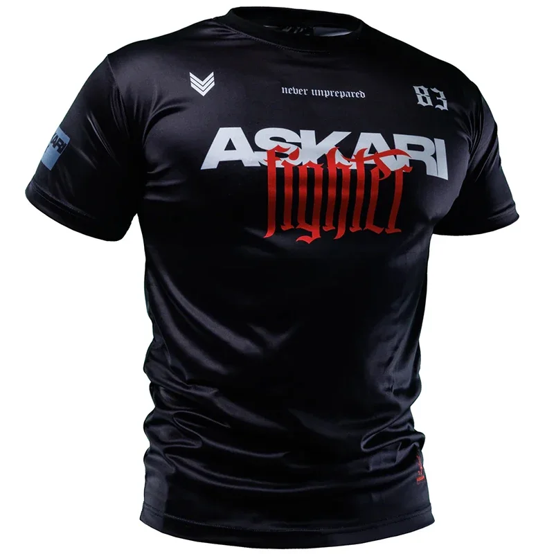 2025, Sommer ASKARI New Battle T-Shirt, schnell trocknende, atmungsaktive, verschleißfeste Kleidung, Trainings-Box-T-Shirt für Herren und Damen