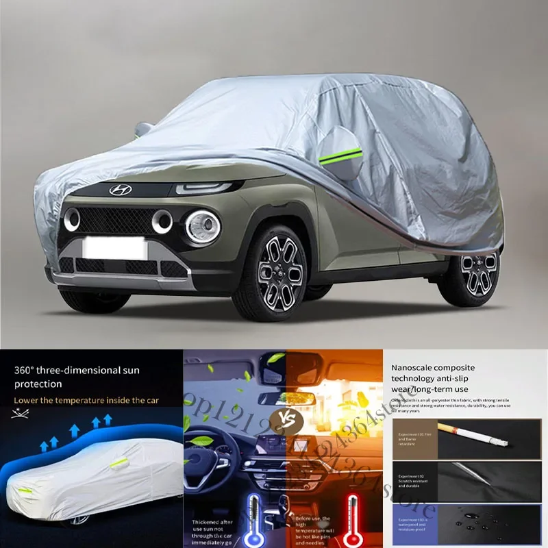 

For Hyundai Casper fit Outdoor Protection Full Car Covers Snow Cover Sunshade Waterproof Dustproof Exterior Car cover protection