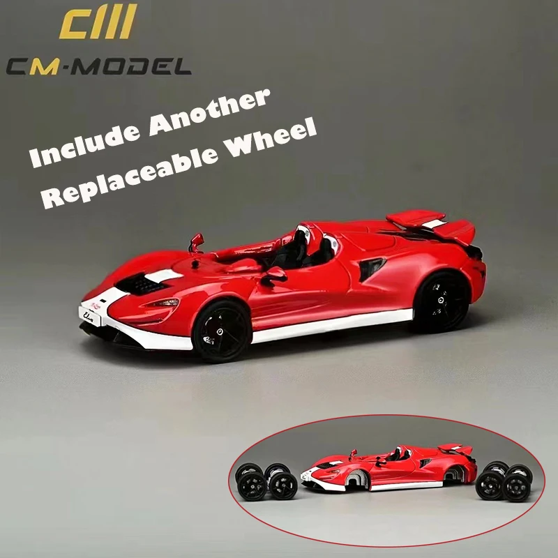 

CM Model 1:64 Model Car Mcla Elva Open Top Alloy Die-Cast Sport Vehicle- Red