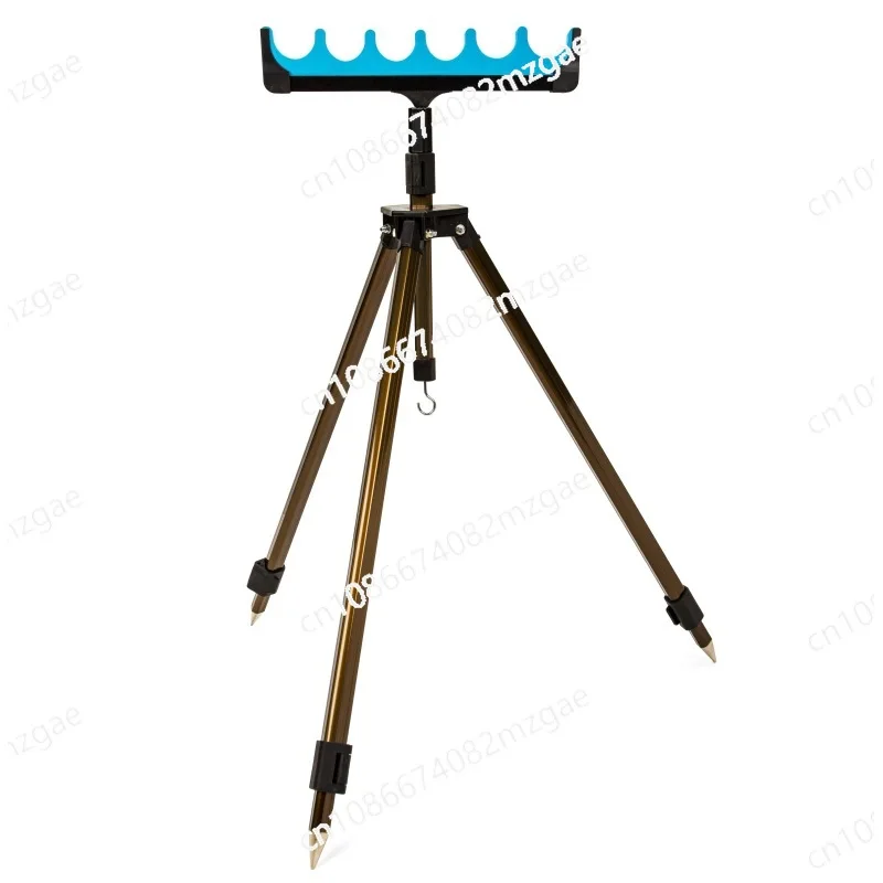 

Outdoor fishing aluminum alloy telescopic triangular bracket, sea pole long throw folding portable fishing equipment