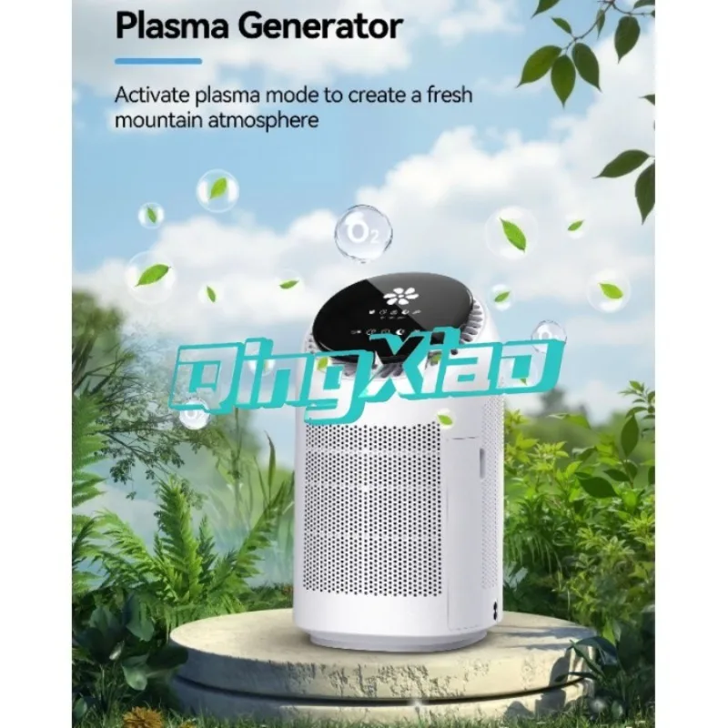 Desktop 2 In 1 Air Purifier Dehumidifier For Home Bedroom Basement Negative Ion Formaldehyde Bacteria Removal Low Noise view 3