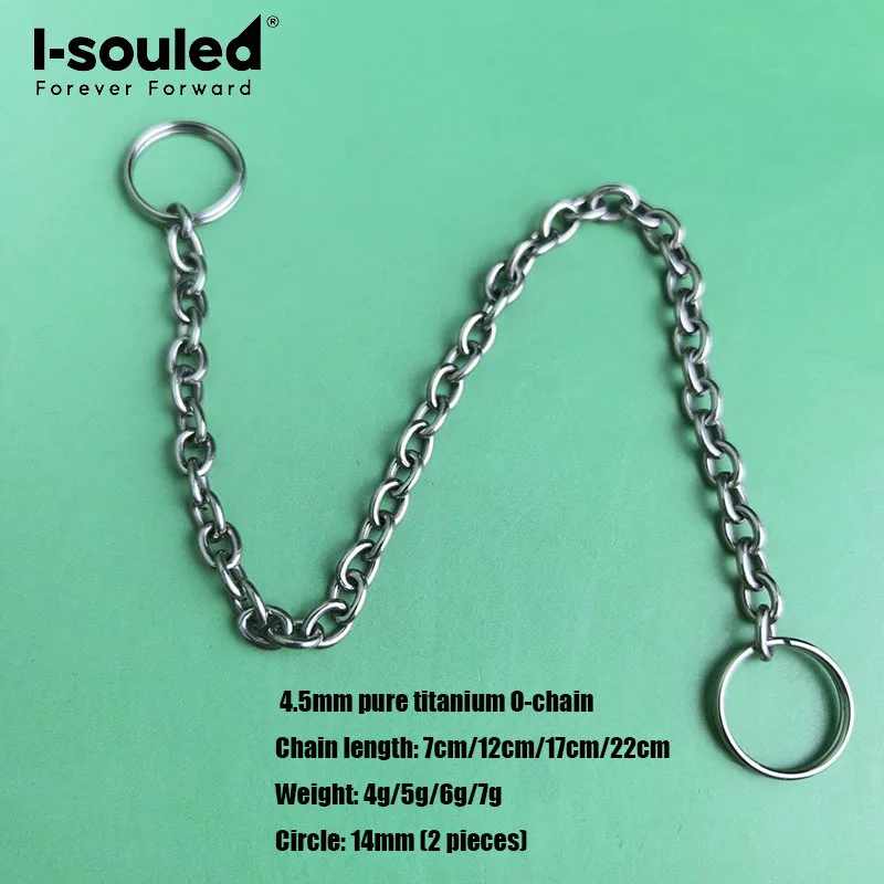 35mm-45mm-pure-titanium-seamless-welded-o-chain-with-14mm-double-layer-rings-at-both-ends-lightweight-sturdy-and-durable
