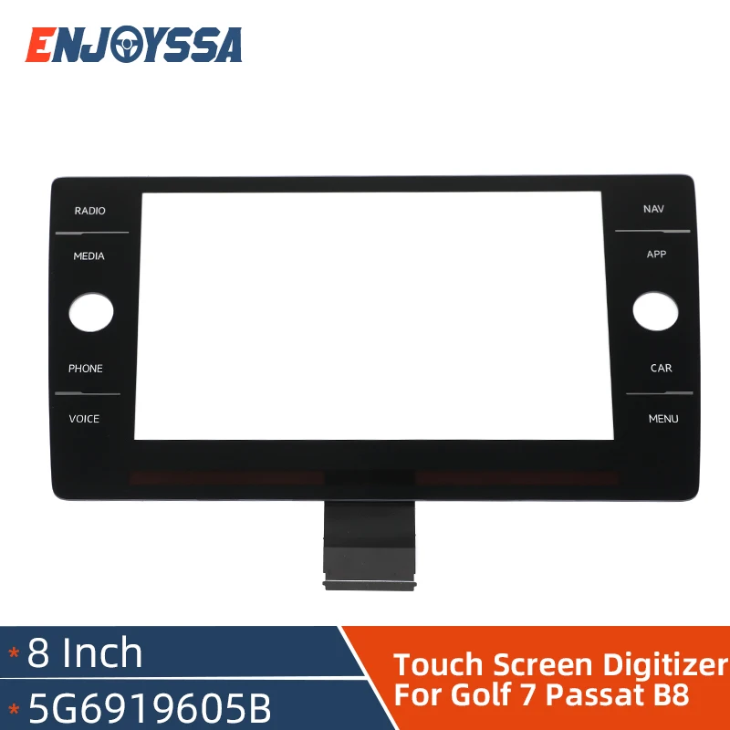 

For VW MK7 Golf 7 Passat B8 Polo Mk6 60Pins 8 Inch Glass Touch Screen Panel Digitizer Car Radio 5G6919605A 5G6919605B 5G6919605E