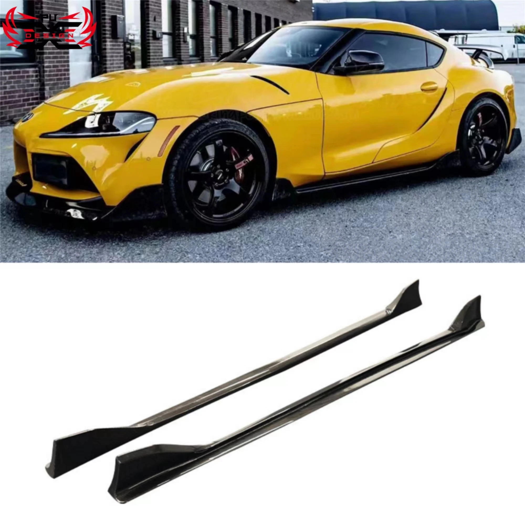 

AG Style Side Bumper Carbon Fiber Kits Side Skirt Side Lower Diffuser Splitter For Toyota Supra A90 A91 Mk5