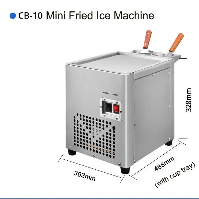 Ice Fryer, Commercial Fried Yogurt Machine, Small Ice Cream Roll Machine Equipment