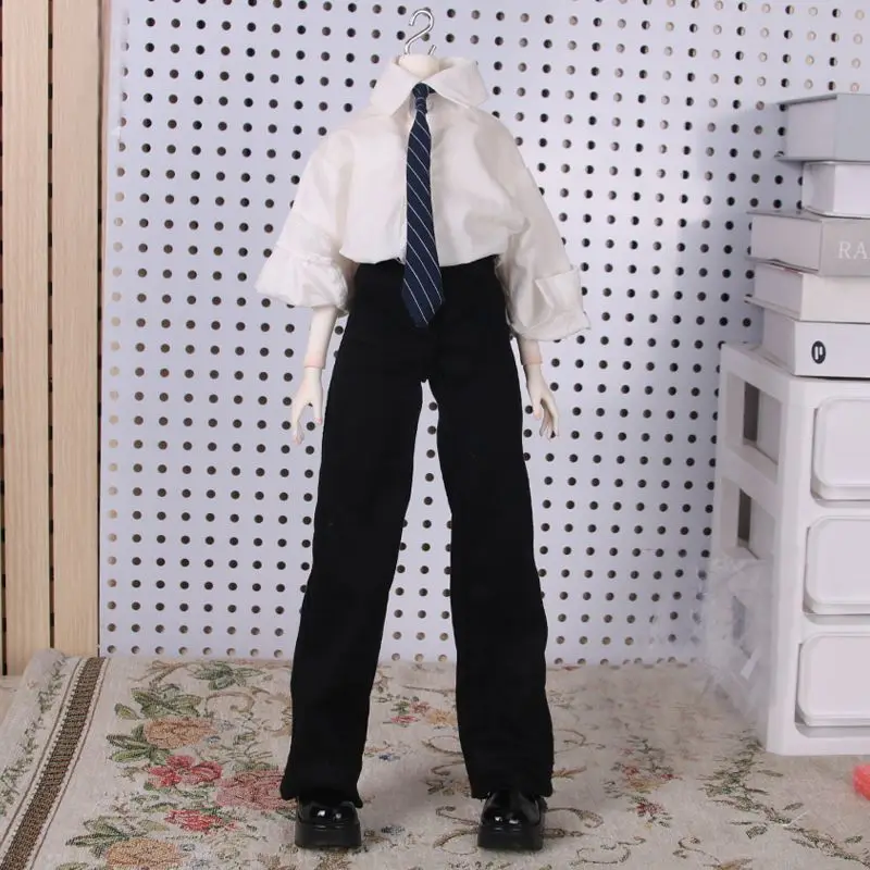 

Doll's Clothes for 30/45/60/70/75cm Bjd Doll 1/6 1/4 1/3 Long Pants Black or White Jeans Dress Up Toys Doll Accessories, No Doll
