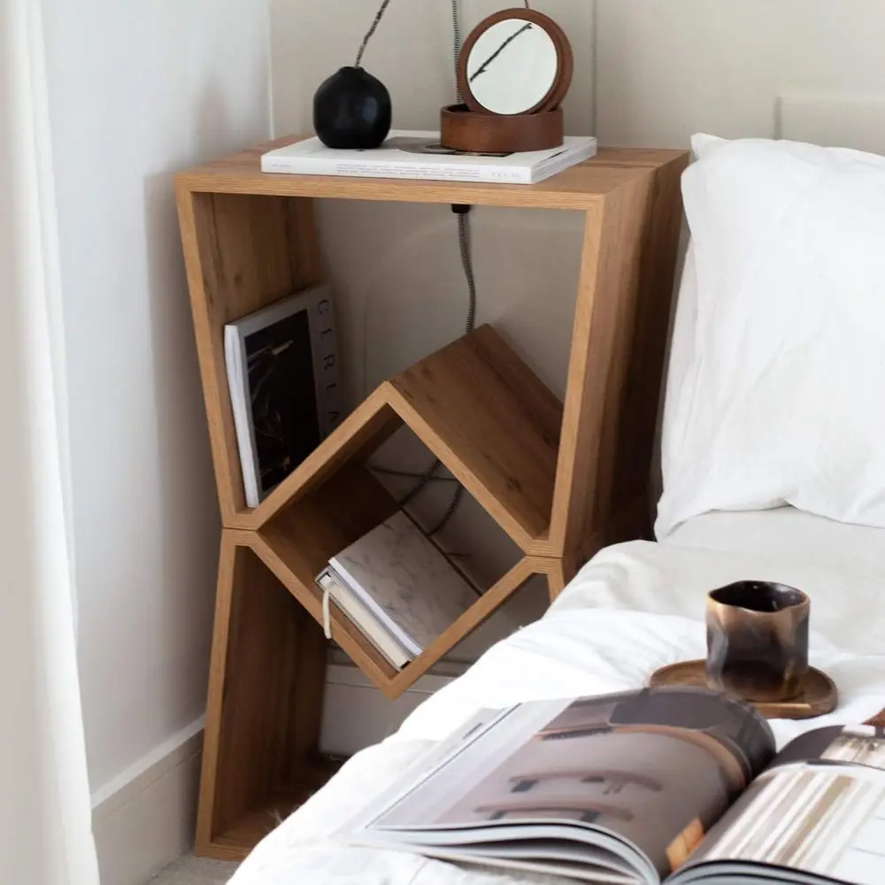 طاولة منخفضة مصنوعة يدويًا من خشب البلوط الريفي، صناعة يدوية إيطالية