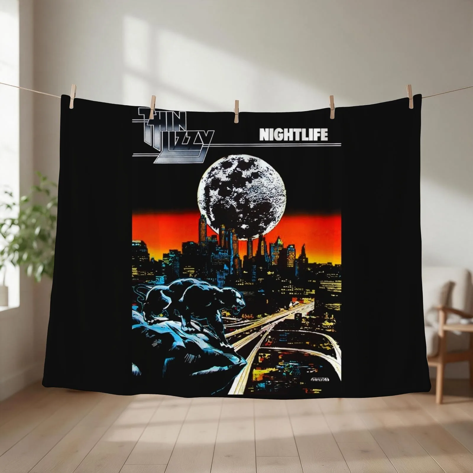 Thin Lizzy Throw Blanket Quilt valentine gift ideas Thermal Soft Beds Blankets