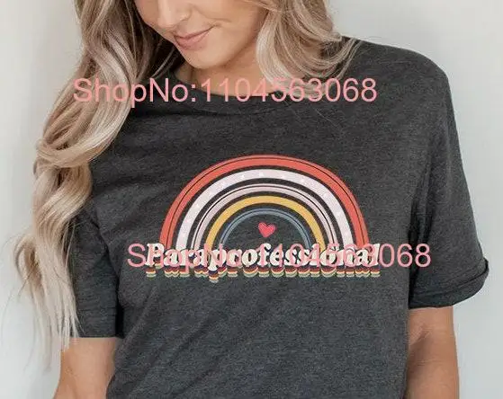 Paraprofessional T Shirt s Para Parapro Early Childhood Education Teacher Babycare Toddler długi lub krótki rękaw